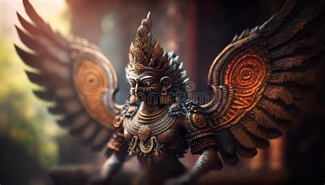 The Flight of Garuda, A Majestic Depiction of Divine Power and Mythological Majesty!